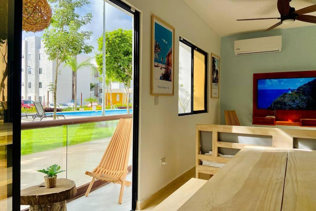 Coquillage B Apartment Cancún Exterior foto